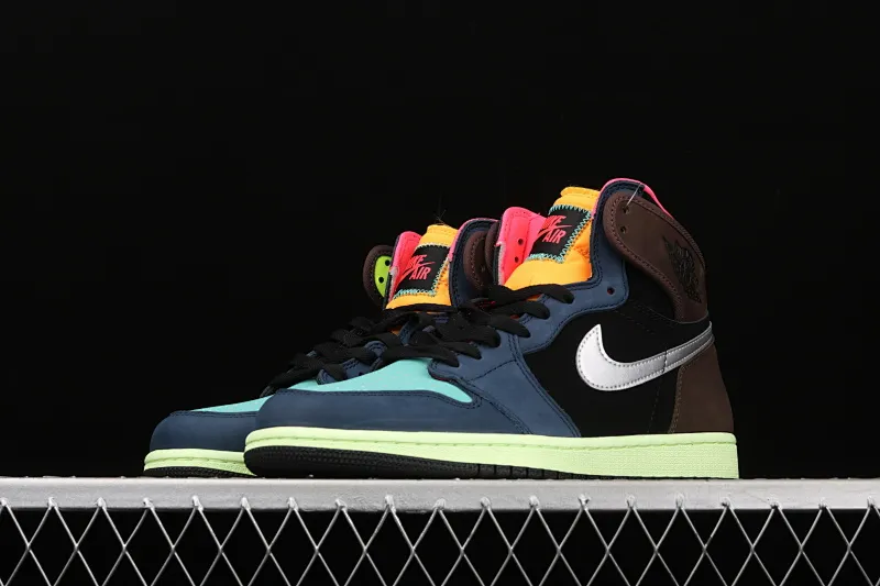 All categories Air Jordan Jordan series basketball shoes Air Jordan 1 High ST version Air Jordan 1 Retro High OG "Bio Hack" AJ1 Joe 1 "Colorful stitching biohacker" classic retro classic high-top versatile cultural basketball shoes 555088-201